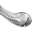 Icicles No. 88 - G+P-pont üveg dildó (áttetsző)