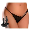 HOOKUP Bowtie Bikini - akkus vibrációs bugyi szett (fekete)