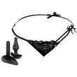 HOOKUP Bowtie Bikini - akkus vibrációs bugyi szett (fekete)
