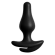 HOOKUP Plug - csíkos alsó anál dildóval (fekete)