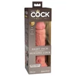King Cock Elite 8 - tapadókorongos, élethű dildó (20 cm, natúr)
