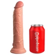 King Cock Elite 9 - tapadókorongos, élethű dildó (23 cm, natúr)