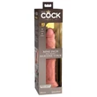 King Cock Elite 9 - tapadókorongos, élethű dildó (23 cm, natúr)