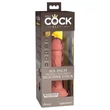 King Cock Elite 6 - tapadókorongos vibrátor (15 cm, natúr)