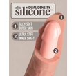 King Cock Elite 6 - tapadókorongos vibrátor (15 cm, natúr)