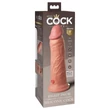 King Cock Elite 8 - tapadókorongos vibrátor (20 cm, testszínű)