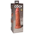King Cock Elite 8 - élethű vibrátor 20 cm (sötét testszínű)