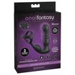 Anal Fantasy Ass-Gasm - forgó fejes anál vibrátor péniszgyűrűvel (fekete)