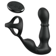 Pipedream Anal Fantasy Ass-Gasm - forgó fejes anál vibrátor péniszgyűrűvel (fekete)