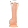 Naked Addiction Rotating 8 - forgó vibrátor (20 cm, testszínű)