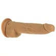 Naked Addiction Thrusting 9 - lökő vibrátor - sötét (23 cm)