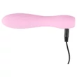 Cuties Mini 3 - akkus, vízálló, bordázott vibrátor (pink)