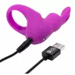 Happyrabbit Cock Kit - vibrációs péniszgyűrű tárolótáskával (lila)