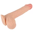 Nature Skin - dildó bőrrel - 19 cm (natúr)