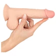 Nature Skin - dildó bőrrel - 19 cm (natúr)