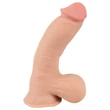 Nature Skin - dildó bőrrel - 20 cm (natúr)