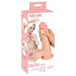 Nature Skin - dildó bőrrel - 20 cm (natúr)