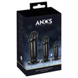 Anos Training Kit - anál plug szett (3 részes, fekete)