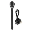 Penis Plug Dilator - akkus, vibrációs dilátor (1 cm, fekete)