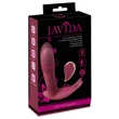 Javida RC - rádiós, 3 funkciós csikló vibrátor (piros)