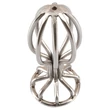 ANOS Metal (2,8cm) - kalitkás acél anál plug (ezüst)