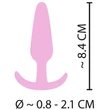 Cuties Mini Butt Plug - szilikon anál plug (pink, 2,1 cm)