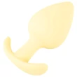 Cuties Mini Butt Plug - szilikon anál plug (sárga, 3,1 cm)
