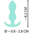 Cuties Mini Butt Plug - szilikon anál plug (menta, 2,3 cm)