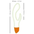You2Toys Glow - foszforeszkáló csiklókaros vibrátor (fehér)