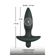 Black Velvets anál plug vibrátor - kicsi
