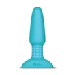 b-Vibe - forgó gyöngyös, akkus anál vibrátor (türkiz)