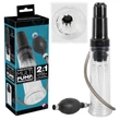 You2Toys - 2in1 - péniszpumpa és maszturbátor egyben (átlátszó)