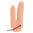 realistixxx Threesome - akkus, élethű dupla forgó vibrátor (22cm)