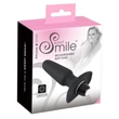 SMILE Butt Plug - akkus, szilikon anál vibrátor (fekete)