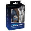 You2Toys - Double Ring - akkus vibrációs here- és péniszgyűrű (kék)