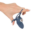You2Toys - Double Ring - akkus vibrációs here- és péniszgyűrű (kék)