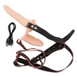 You2Toys - Strap-On - felcsatolható dupla vibrátor (natúr)