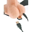 Pipedream - Fetish Strap-On 6 - felcsatolható, üreges vibrátor (testszínű)