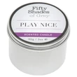 A szürke ötven árnyalata - Play Nice - vanília illatú illatgyertya (90 g)