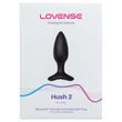 LOVENSE HUSH 2 S - okos anál vibrátor (38 mm, fekete)