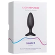 LOVENSE HUSH 2 M - okos anál vibrátor (45 mm, fekete)