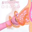 Sunfo - 2in1 mellbimbó vibrátor (pink)