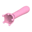 Sunfo - 2in1 mellbimbó vibrátor (pink)