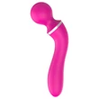 Lonely 2in1 - masszírozó és G-pont vibrátor 3 feltéttel (pink)