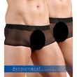 Svenjoyment - átlátszó boxer szett - fekete (2 részes) S-L