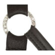 Cottelli Plus Size - fényes, fém gyűrűs fehérnemű szett (fekete)