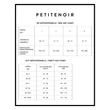 Petite Noir Exclusive - átlátszó-csíkos melltartó szett (fekete)
