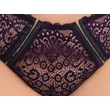 Cottelli Plus Size - áttetsző mintás melltartó szett (lila)