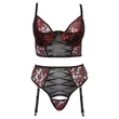 Cottelli Plus Size - melltartó szett (piros)