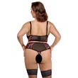Cottelli Plus Size - melltartó szett (piros)